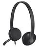 Logitech H340 Stereo Wired Over Ear Headphones With Mic With Noise-Cancelling, Usb, Pc/Mac/Laptop - Black