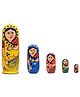 Desi Toys Russian Dolls /Nesting dolls, Matryoshka dolls, Babushka dolls Pack of 5-Handpainted Collectible - Length 16 cm