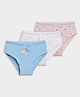 Mi Arcus Cotton Spandev Pack Of 3 Strawberry & Puppies Printed Panties - Multi Colour