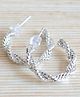 Pretty Ponytails Twisted Earrings - Silver