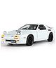 NIYAMAT Scale Finished Model Car 1:24 for Mazda RX7 Alloy Die-cast Car with Famous Popup Headlight Function Light and - White