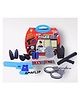 NIYAMAT 19 Pcs Police Playset Toy for Kids, Boys with Handcuff, Mini Bullet Gun Toy for Role Pretend Play Game Weapon Set - Multicolor