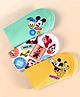 Babyhug Disney 100% Cotton Hand & Face Towels With Mickey Mouse And Family Graphics Pack Of 3 - L 28 x H 28 cm