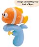 BitFeex Fish Bath Water Gun Toy for Kids | Fun Water Play & Fishing Game | Best Birthday Gift | Interactive Activity Toy-Color may vary,Pack of 1 pcs
