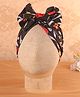 KIDLINGSS Floral Detailed Bow Designed Turban Cap - Black