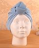 KIDLINGSS Textured Knot Applique Turban Cap - Light Blue