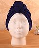 KIDLINGSS Textured Knot Applique Turban Cap - Navy Blue