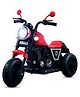 Kidsmate Urban Cruiser Electric Ride-On Bike for Kids | Stylish Chopper Design Kids Bike with LED Lights, Music & USB Bluetooth | 6V Battery-Powered Kids Motor Bike for Boys & Girls 1-5 Yrs - Red
