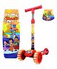 Kidsmate Chota Bheem Kick Scooter for Kids | 4-Level Height Adjustable & LED PVC Wheels | Non-Slip Wide Deck with Strong Push Brake Kids Scooter For Age 3+ Yrs | Max User Weight 50Kg - Red