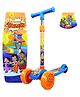Kidsmate Chota Bheem Kick Scooter for Kids | 4-Level Height Adjustable & PVC Wheels | Non-Slip Wide Deck with Strong Push Brake Kids Scooter For Age 3+ Yrs | Max User Weight 50Kg - Blue