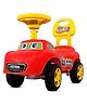 Kidsmate City Rider Non Musical Ride-On Car for Kids | Fun & Safe Baby Push Car with Steering Wheel & Comfortable Backrest |Perfect for Indoor & Outdoor Fun for Toddlers 1.5+ Years - Red/Yellow