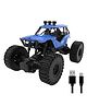 ELECTROBOTIC Remote Control Mud Master 4.0 | Rechargeable Off-Road RC Car with 4-Wheel Drive, C-Type USB Charging & Durable Build | High-Speed Stunt Car for Kids & Adults | Blue Off-Roader Toy