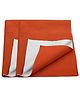 Trance Home Linen Supersoft Soft Extra Absorbent Water Proof Baby Dry Sheet for Kids- Medium Pack of 2 - Brick Red