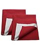Trance Home Linen Supersoft Soft Extra Absorbent Water Proof Baby Dry Sheet for Kids- Medium Pack of 2 - Maroon
