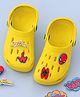 Yellow Bee Marvel Spider Man Jibbitz Applique Detailed Perforated Clogs - Yellow