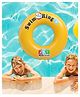 ARCADE TOYS ABC Series Inflatable Swimming Ring Tube for Kids Size 50  - Colour may vary