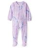Carter's Full Sleeves Footed Sleepsuit with Unicorn Print - Purple
