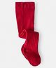 Carter's Knit Solid Color Footed Tights - Red