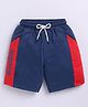 Kidcity Soft Cotton Loopknit Skate Board Text Printed Shorts - Navy
