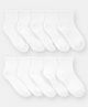 Carter's Knit Ankle Length Solid Color Socks Pack of 10 - White