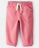 Carter's Knit Ankle Length Solid Color Lounge Pant - Pink