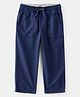 Carter's Cotton Blend Knit Full Length Solid Color Trouser - Navy Blue