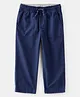 Carter's Cotton Blend Knit Full Length Solid Color Trouser - Navy Blue