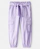 Carter's Cotton Blend Knit Ankle Length Solid Color Trouser with Cargo Pockets - Purple