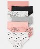 Carter's Knit Panties with Stripe & Heart Print Pack of 7 - Multicolor