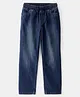 Carter's Knit Full Length Solid Color Denim Jeans - Navy Blue