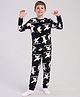 Carter's Cotton Knit Full Sleeves Co-ord Night Suit With Polar Bear Print - Black