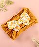 KIDLINGSS Bow Applique Detailed Floral Designed Headband - Mustard