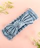KIDLINGSS Bow Applique Detailed Striped Headband - Blue