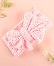 KIDLINGSS Bow Applique Detailed & Schiffli Designed Headband - Light Pink
