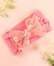 KIDLINGSS Sunflower Detailed Bow Designed Headband - Peach