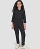 Uptownie Three Fourth Sleeves Solid Jumpsuit - Black