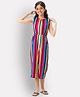 Uptownie Sleeveless Striped Jumpsuit - Multi Colour