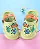 Cute Walk by Babyhug Back Strap Closure Clogs With Applique - Yellow