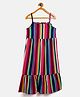 Uptownie Sleeveless Striped Dress - Multi Colour