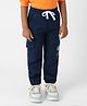 Nauti Nati Denim Teddy Bear Patch Detailed Cargo Style Joggers - Blue