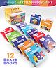 Intelliskills Little Learners 12 Picture Board Books Set Everyday World |Alphabet Numbers Colours Shapes Food Fruits Vehicles  |Early Learning Library |Ideal For Gifting |Educator Recommended- English