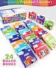 Intelliskills Little Learners 24 Picture Board Books Set Complete Collection| Alphabets Numbers Shapes Animals Habits Rhymes|Early Learning Library |Ideal For Gifting |Educator Recommended - English