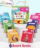 Intellibaby Baby's First Board Books - Set of 6 | Animals & Birds, Fruits & Vegetables, Vehicles, Colours & Shapes, Body Parts & My House | Early Learning | Ideal For Gifting | Educator Recommended