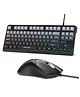 Archer Tech Lab Astra G300 Wired RGB Gaming Keyboard & Mouse Combo| 87 Keys+ 19 Anti-Ghost Keys| 7 Mouse Keys| 4 DPI 1200-3600| 125Hz Poling Rate| 1.5M Cable| 5 Millions Click, Silent Compact (Grey)