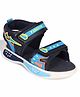 Lil Lollipop Fashion Text Designed Velcro Closure Sandals - Blue