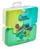 Melii Puzzle Shaped Snacks Container - Mint & Blue