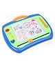 Maru & Sons 2 In 1 Magic Magnetic Slate With Shapes Stamps & Pen Erasable Doodle Pad Board - Blue