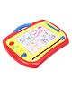 Maru & Sons 2 In 1 Magic Magnetic Slate With Shapes Stamps & Pen Erasable Doodle Pad Board - Red