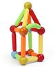 Maru & Sons Magnetic Balls and Rods Set Building Sticks Blocks Multicolor - 25 Pieces