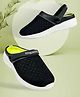 KazarMax Colour Blocked Light Weight Slingback Clogs - Black